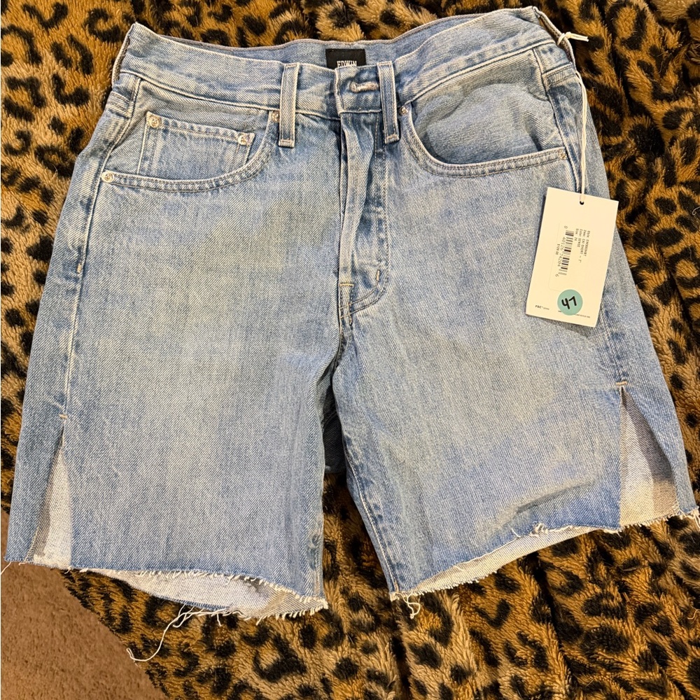 Edwin Light Blue Jean Shorts